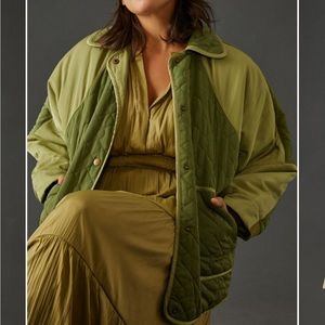 anthro pilcro quilted jacket